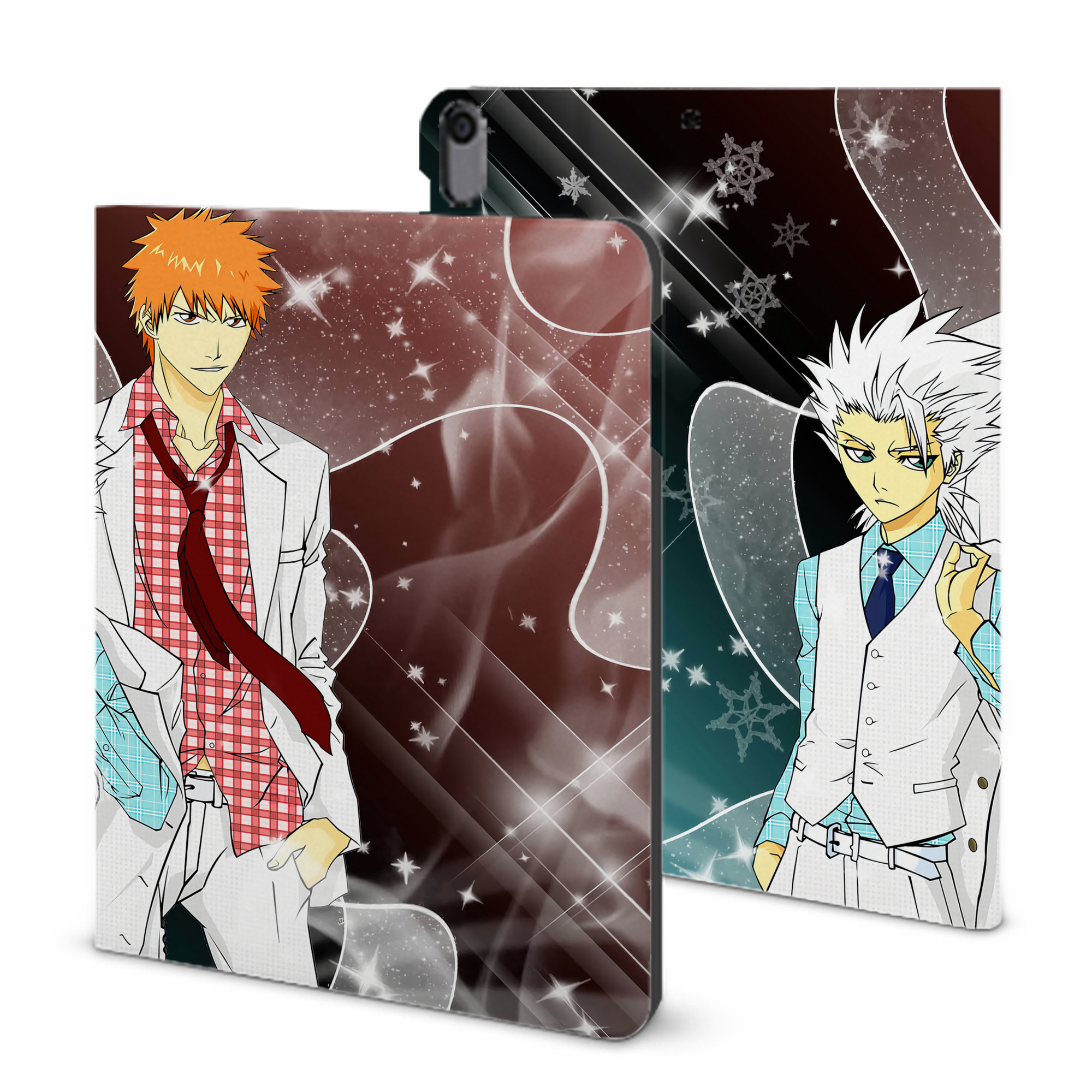（画像用） ブリーチ BLEACH IPad ケース ブック型 PUレザー TPU 耐衝撃 軽量 薄型 ペン収納なし 全面保護 IPad 各モデル対応